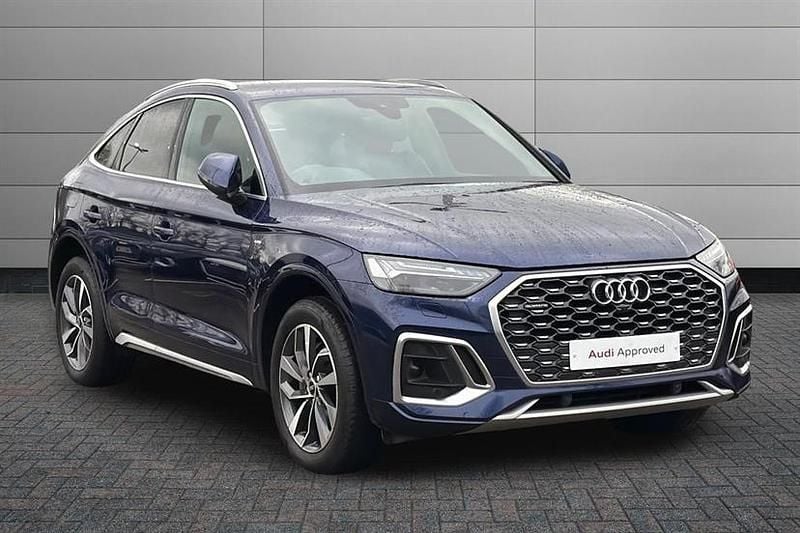 Used Audi Q5 S-Line 204 HP (150 kW) 2023 Navarra blue SUV