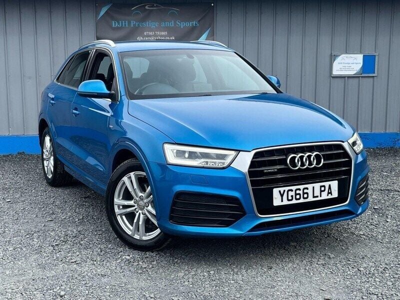 Blue Used 2016 Audi Q3 S-Line SUV | £10,689 (Good price) - Image 1/4