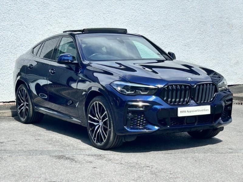 Blue Used 2022 BMW X6 M Sport SUV | £51,450 (Fair price) - Image 1/4