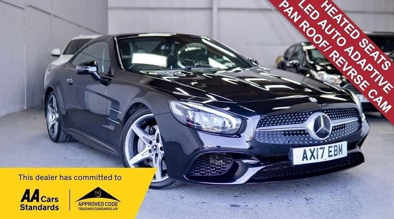 Used Mercedes SL400 AMG line 367 HP (269 kW) 2017 Black Cabriolet