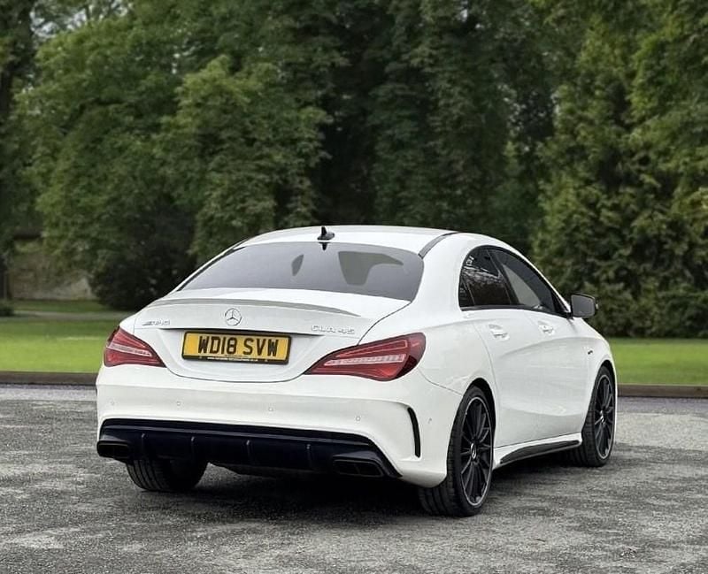 Used Mercedes CLA45 AMG AMG 381 HP (280 kW) 2018 White Coupe