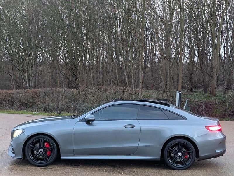 Used Mercedes E220 AMG Line Premium 194 HP (142 kW) 2018 Grey Coupe