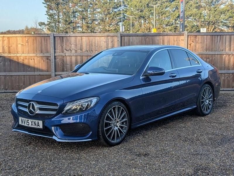 Blue Used 2015 Mercedes C300 AMG Line Premium Plus Sedan | £11,500 (A bit pricey) - Image 1/4