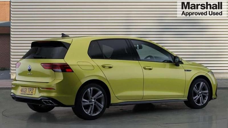 Used VW Golf VII R-line 2021 Yellow Hatchback