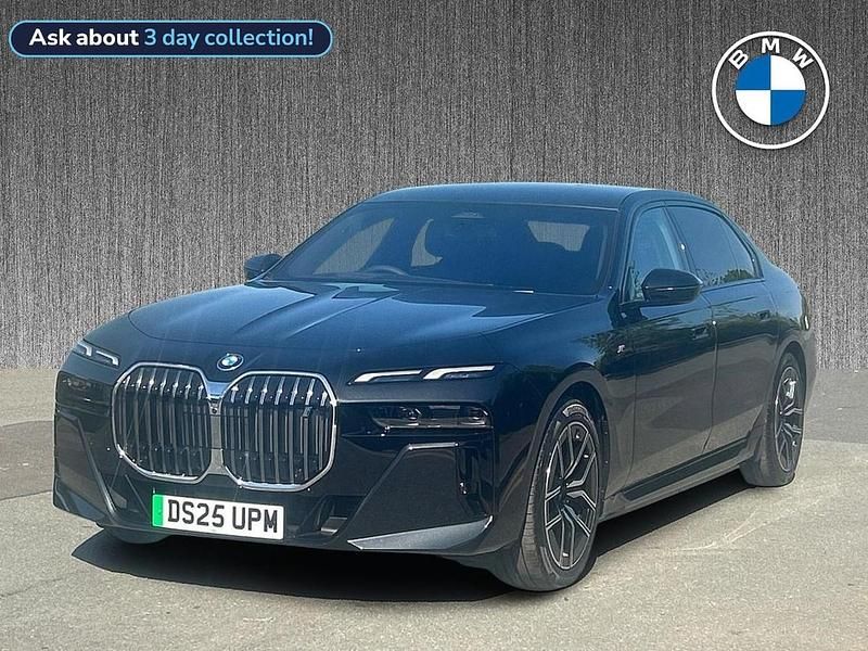 Black New 2025 BMW i7 M Sport Sedan | £84,999 - Image 1/4