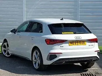 Used Audi A3 S-Line 110 HP (80 kW) 2023 White Sedan