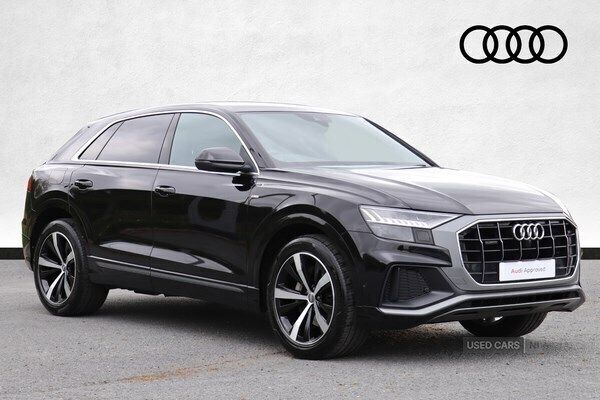Black Used 2019 Audi Q8 S-Line SUV | £36,990 (Fair price) - Image 1/4