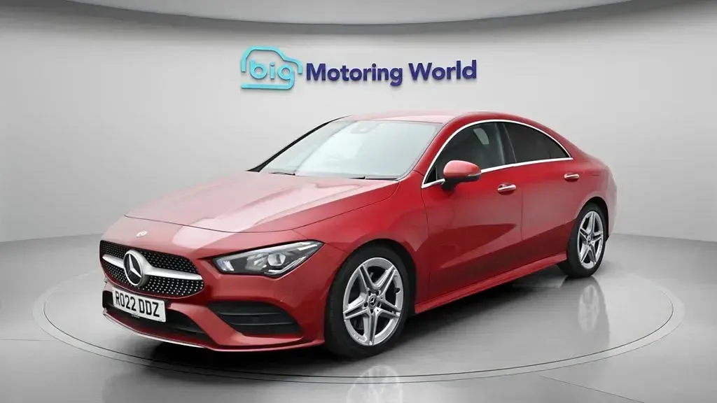 Used Mercedes CLA200 AMG line 163 HP (119 kW) 2022 Red Coupe