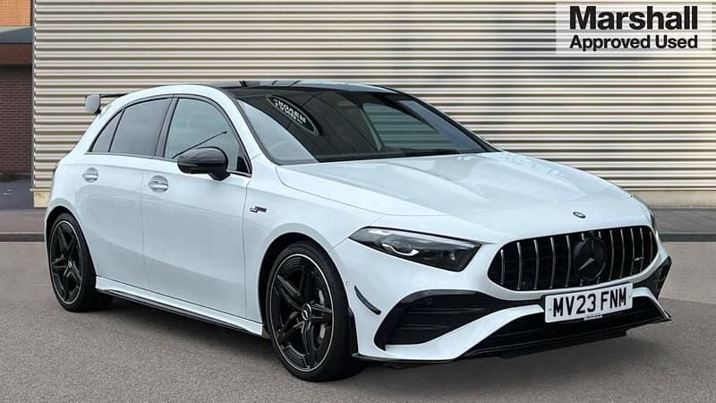 White Used 2023 Mercedes A35 AMG Premium Plus Hatchback | £33,268 (A bit pricey) - Image 1/4