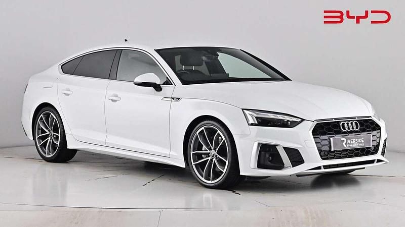 Ibis white Used 2022 Audi A5 Sportback S-Line Hatchback | £25,690 (Fair price) - Image 1/4