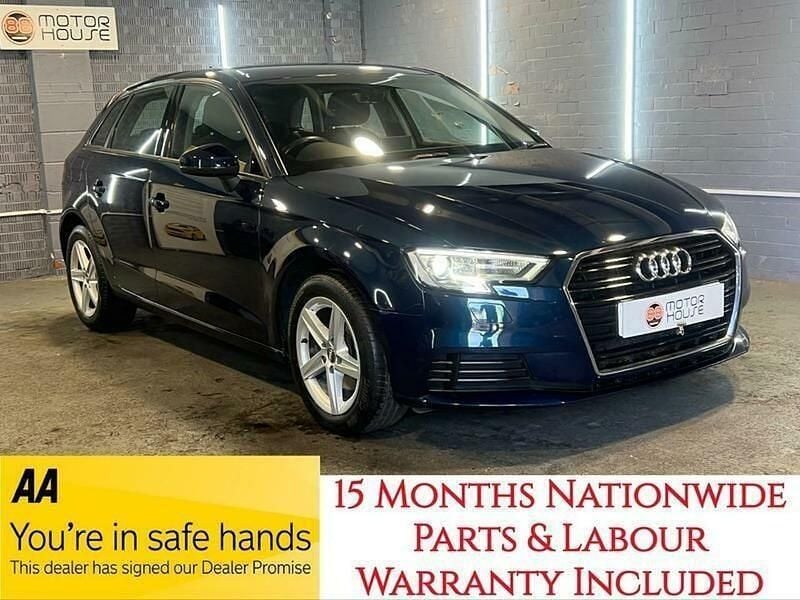 Blue Used 2018 Audi A3 Sportback Hatchback | £9,990 (Good price) - Image 1/4