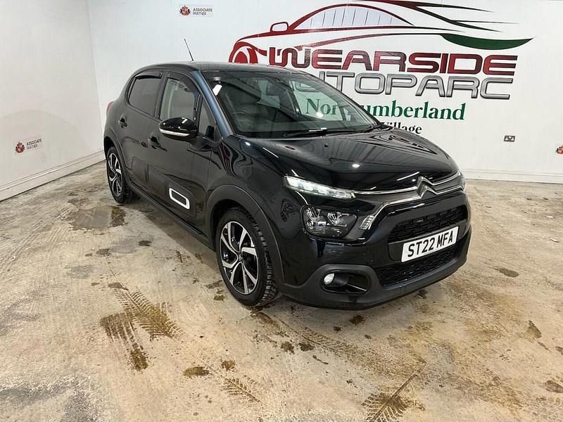 Black Used 2022 Citroën C3 Shine Hatchback | £7,999 (Good price) - Image 1/4