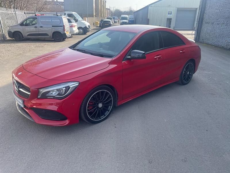 Used Mercedes CLA220 AMG line 177 HP (130 kW) 2016 Red Sedan