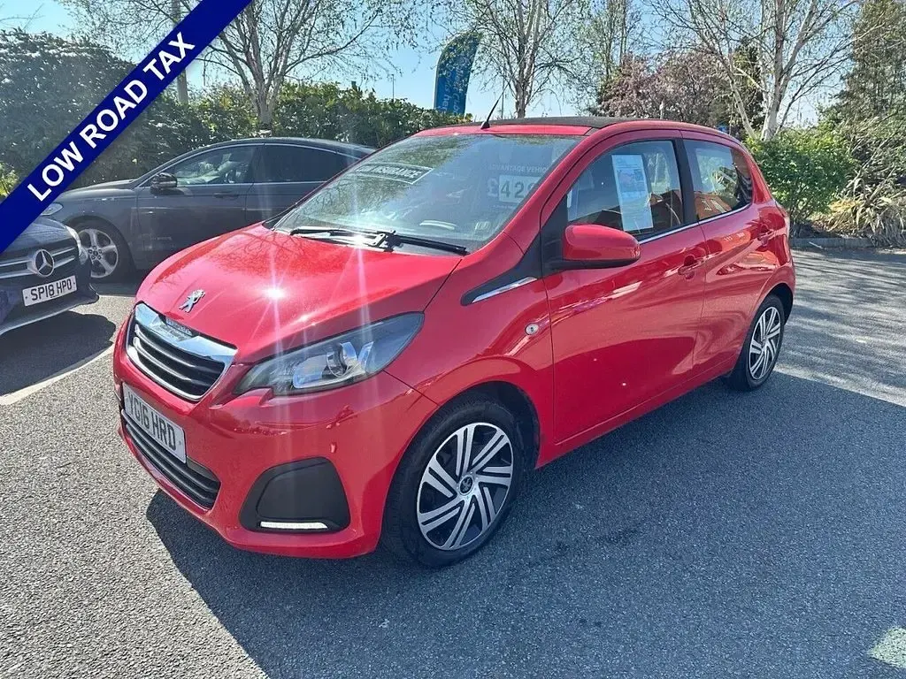 Used Peugeot 108 Active 68 HP (50 kW) 2016 Red Hatchback