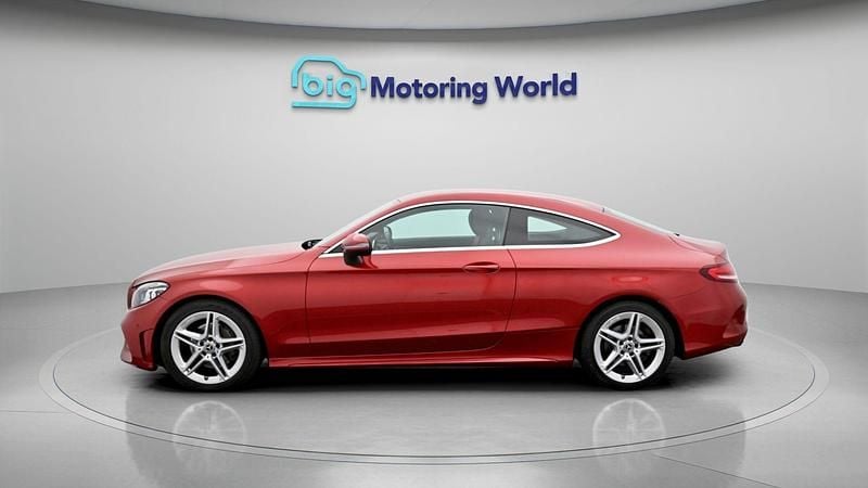 Used Mercedes C200 AMG line 184 HP (135 kW) 2019 Red Coupe