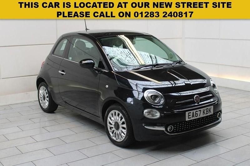 Black Used 2017 Fiat 500 Lounge Hatchback | £5,600 (Fair price) - Image 1/3