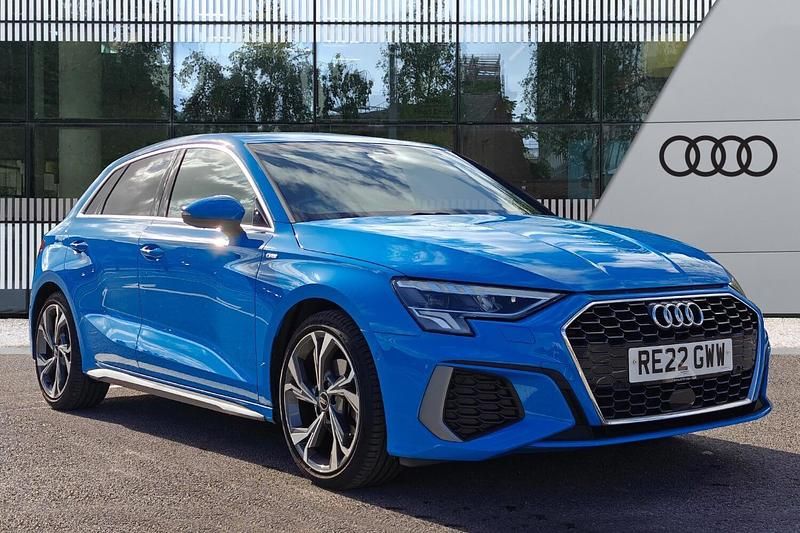Used Audi A3 Sportback S-Line 2022 Blue Hatchback