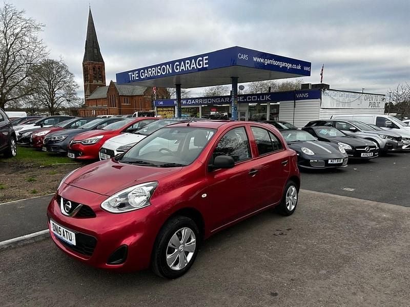 Red Used 2015 Nissan Micra Visia Hatchback | £4,699 (Fair price) - Image 1/4