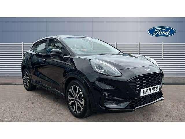 Black Used 2021 Ford Puma Gen-E ST-Line SUV | £14,991 (Fair price) - Image 1/4