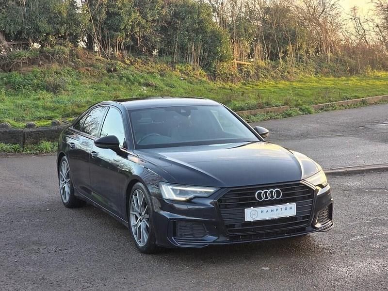 Used Audi A6 Black Edition 204 HP (150 kW) 2021 Blue Sedan