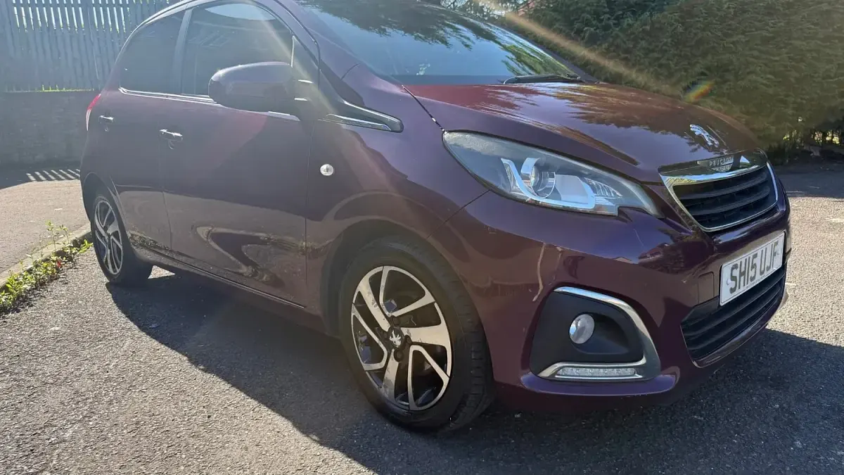 Used Peugeot 108 Allure 82 HP (60 kW) 2015 Purple Hatchback