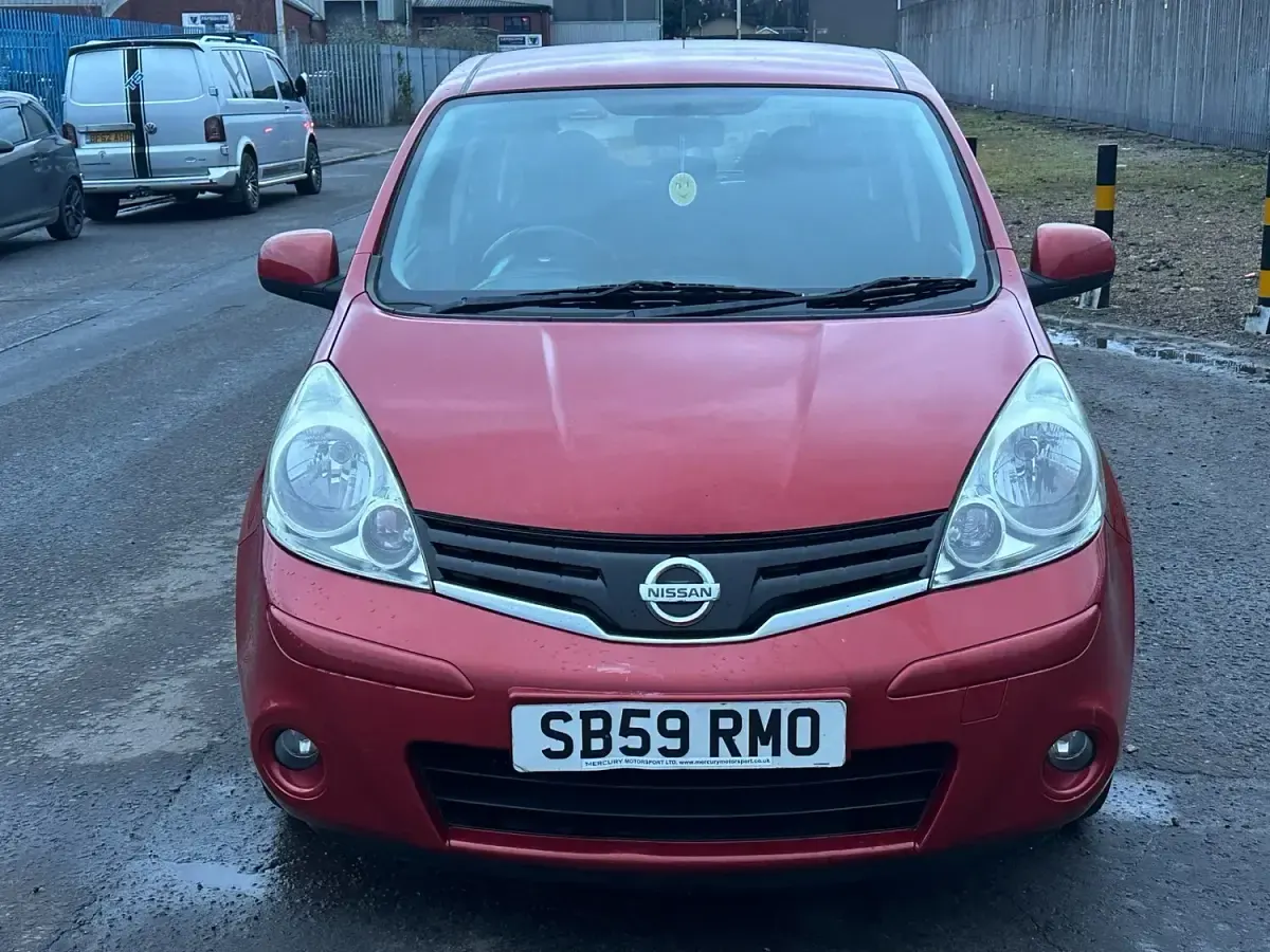 Used Nissan Note Acenta 110 HP (80 kW) 2009 Red Hatchback
