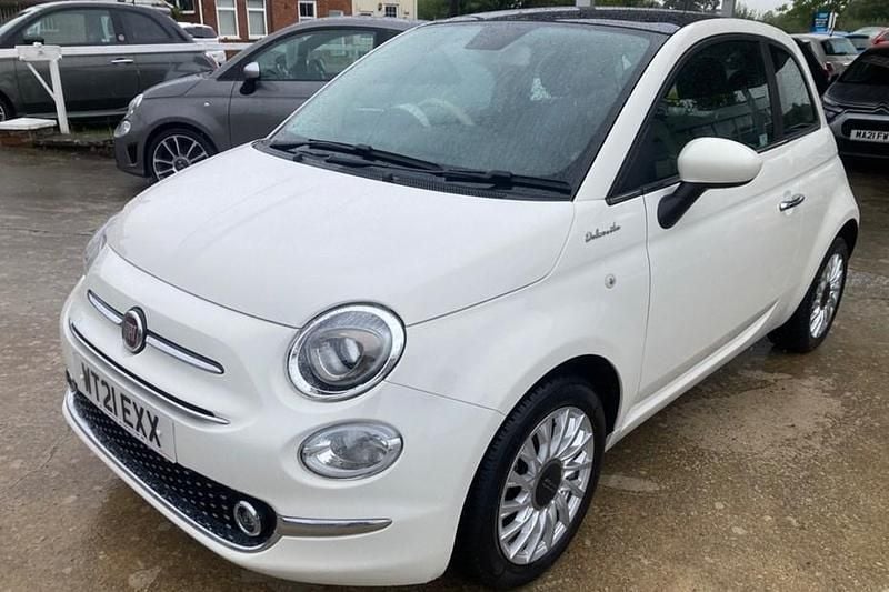 White Used 2021 Fiat 500 Dolcevita Hatchback | £9,291 (Fair price) - Image 1/1