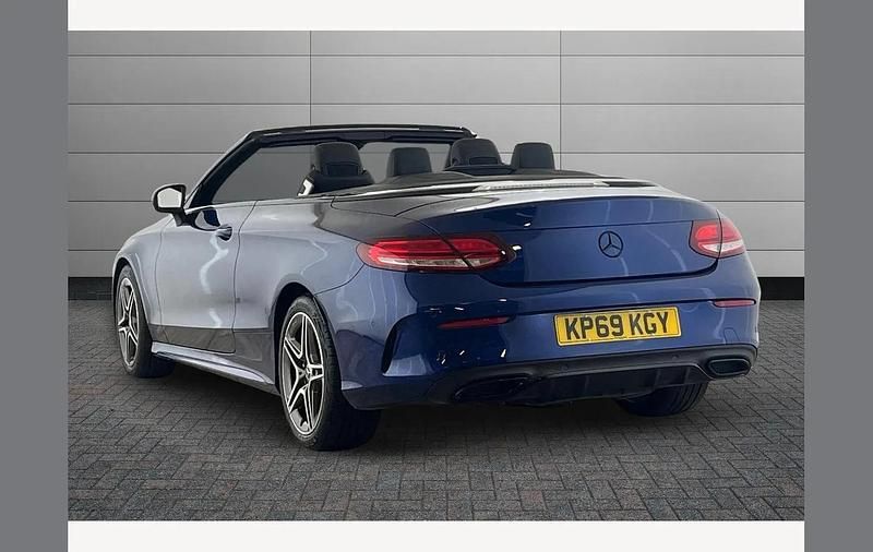 Used Mercedes C300 AMG Line Premium 245 HP (180 kW) 2019 Blue Cabriolet