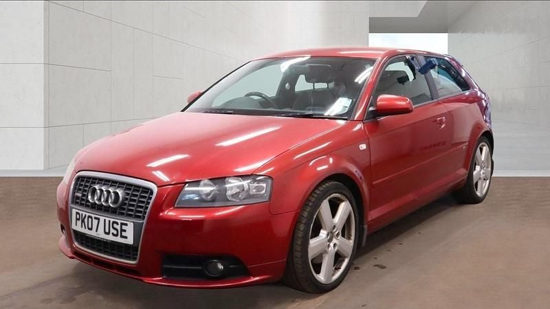 Used Audi A3 S-Line 170 HP (125 kW) 2007 Red Hatchback