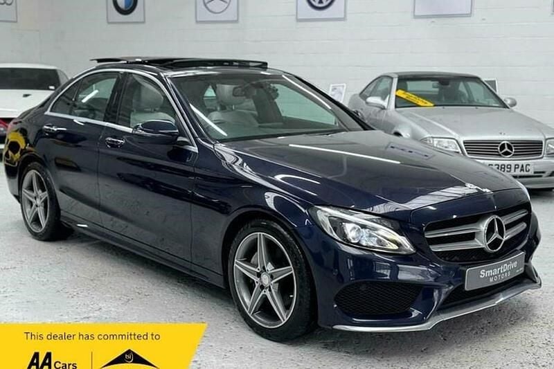 Used Mercedes C200 AMG Line Premium 2016 Blue Sedan