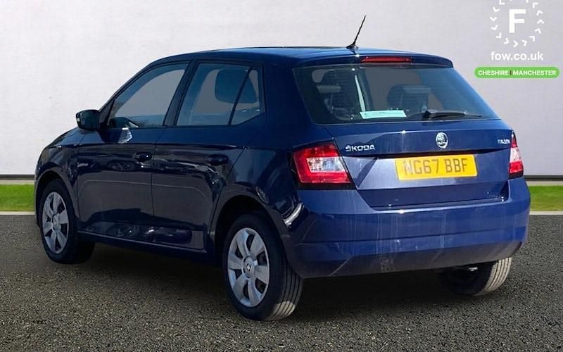 Used Skoda Fabia 75 HP (55 kW) 2018 Blue Hatchback