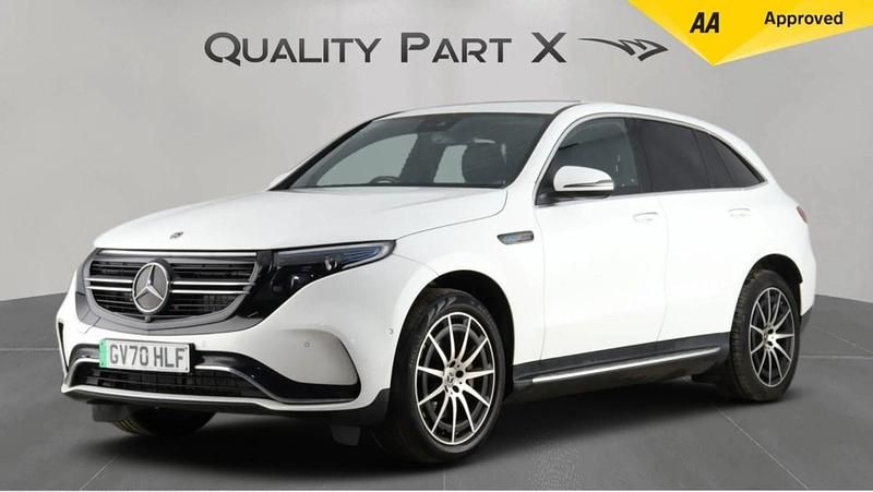 Used Mercedes EQC400 AMG line 300 kW (408 HP) 2020 White SUV