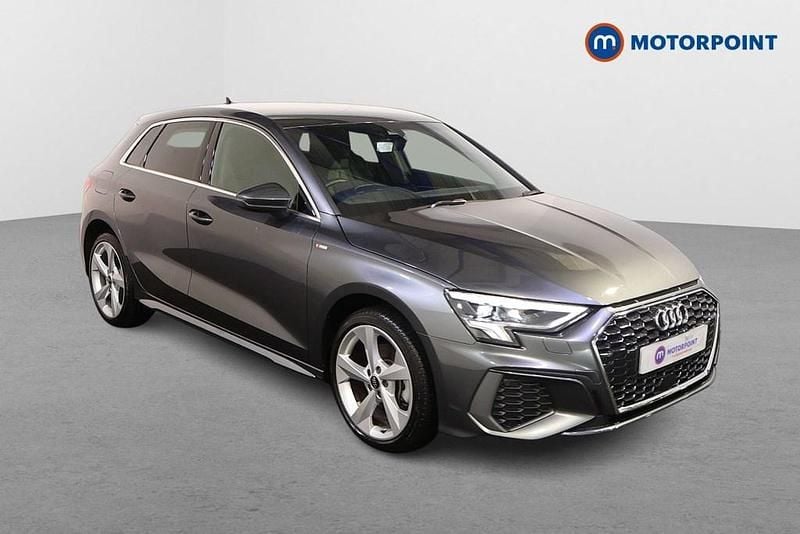 Grey Used 2024 Audi A3 e-tron S-Line Hatchback | £25,099 (Fair price) - Image 1/4