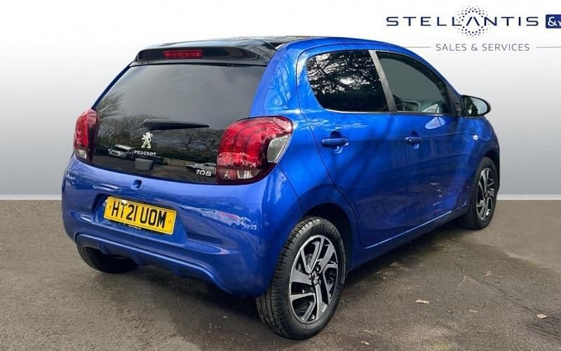 Used Peugeot 108 Allure 72 HP (52 kW) 2021 Blue Hatchback