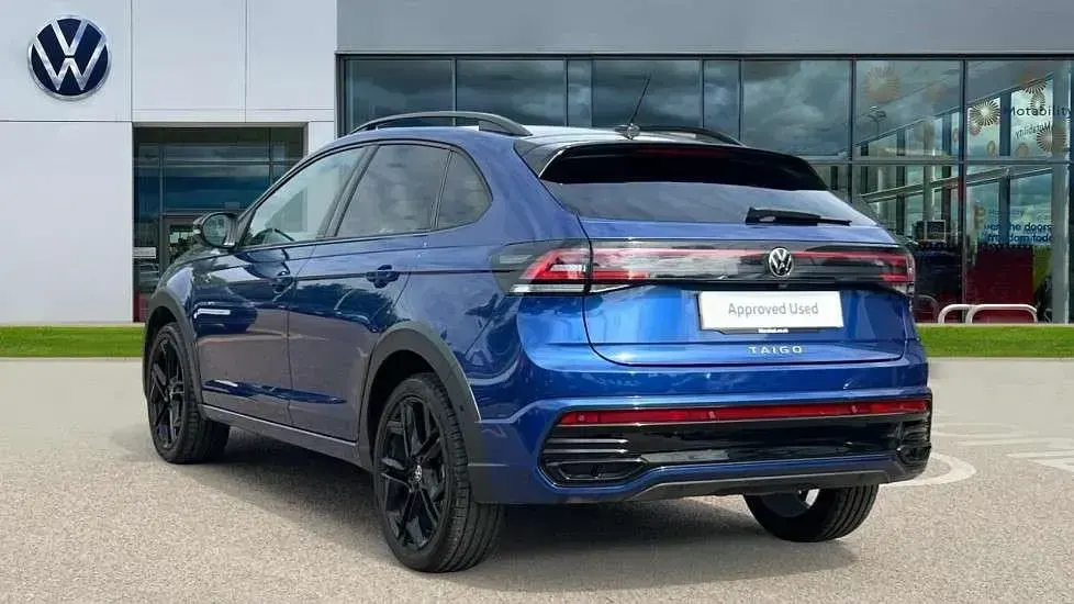 Used VW Taigo Black Edition 115 HP (84 kW) 2025 Reef blue metallic black SUV