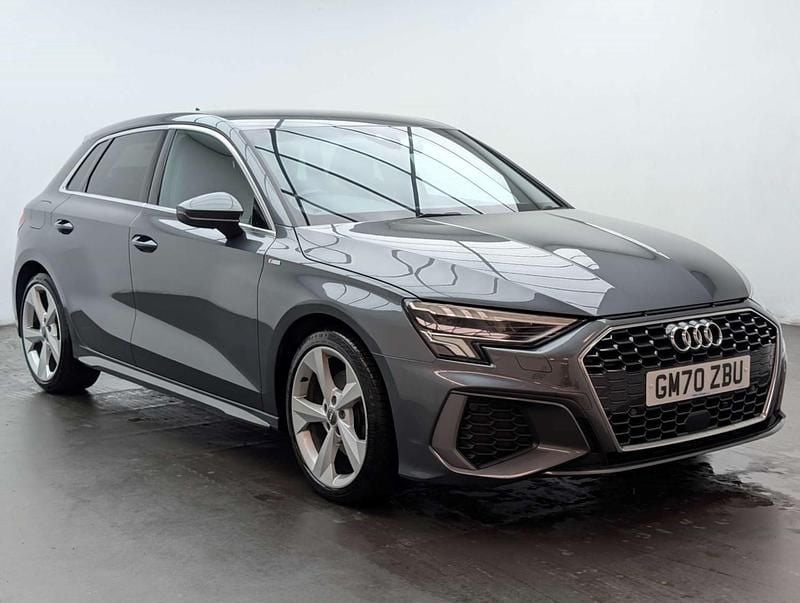 Used Audi A3 Sportback S-Line 150 HP (110 kW) 2020 Grey Hatchback