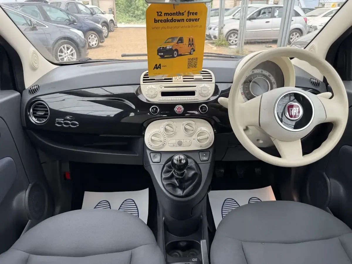 Used Fiat 500 Pop 69 HP (50 kW) 2013 Black Hatchback