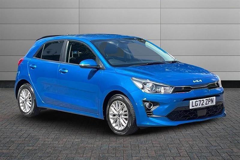 Blue Used 2022 Kia Rio 2 Hatchback | £11,395 (Fair price) - Image 1/4