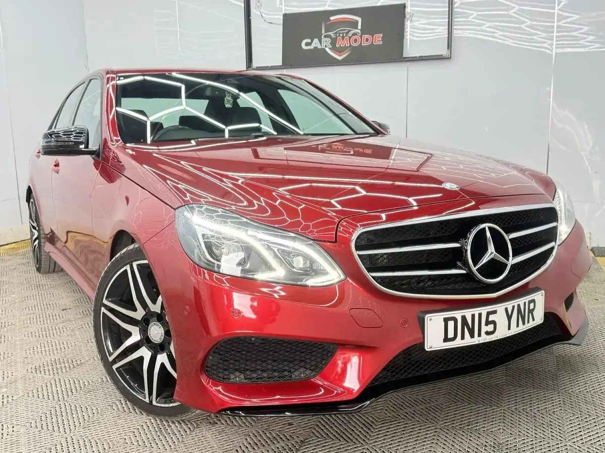 Used Mercedes E220 AMG 177 HP (130 kW) 2015 Red Sedan