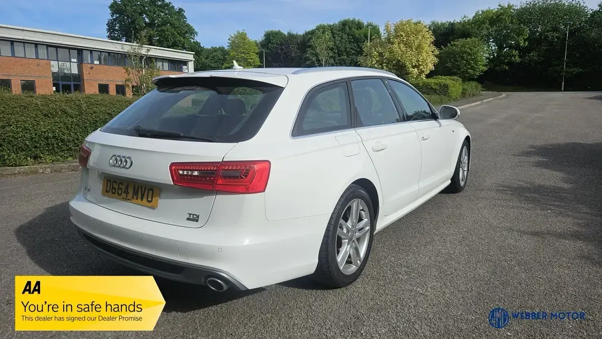 Used Audi A6 S-Line 190 HP (139 kW) 2014 White Estate