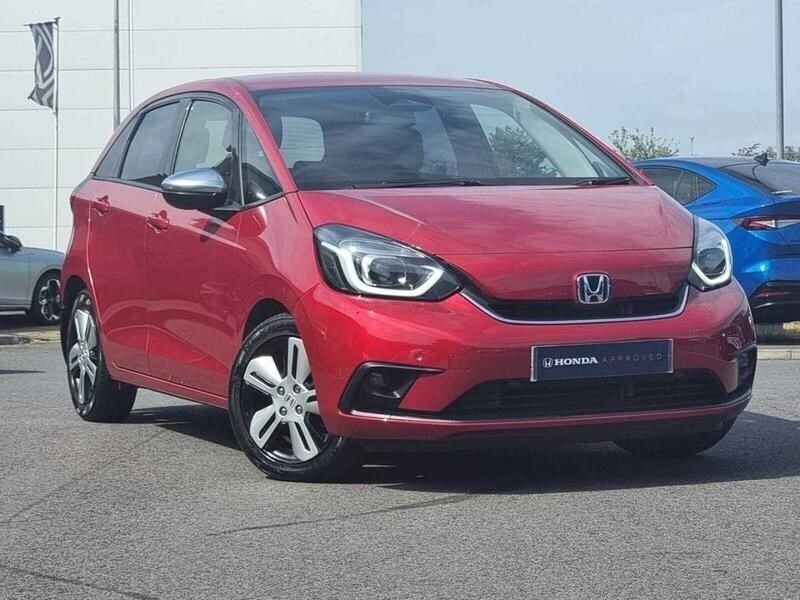 Premium crystal red Used 2021 Honda Jazz Hybrid Hatchback | £14,990 (Good price) - Image 1/4