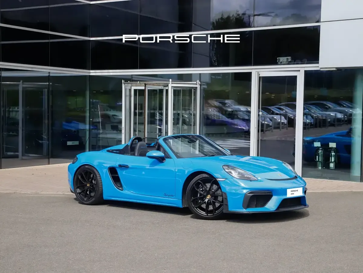 Used Porsche 718 2021 Blue Cabriolet
