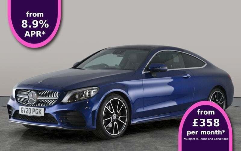Blue Used 2020 Mercedes C200 AMG line Coupe | £22,875 (Expensive) - Image 1/3