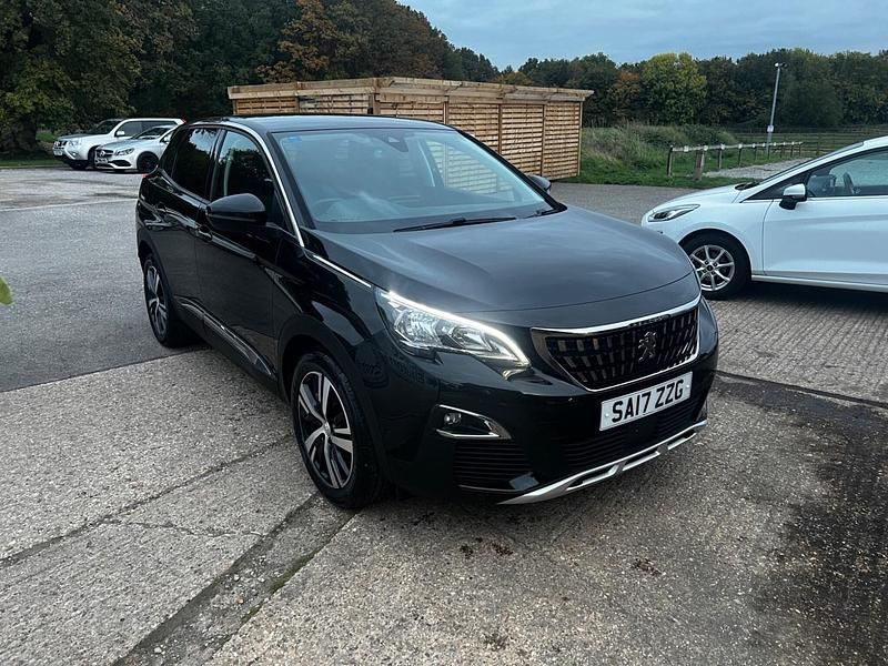 Black Used 2017 Peugeot 3008 Allure Hatchback | £9,150 (Fair price) - Image 1/4