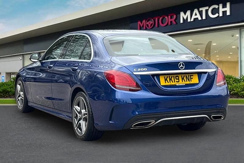 Used Mercedes C200 AMG Line Premium 2019 Blue Sedan