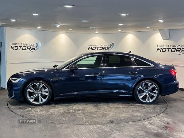 Used Audi A6 S-Line 204 HP (150 kW) 2022 Blue Sedan