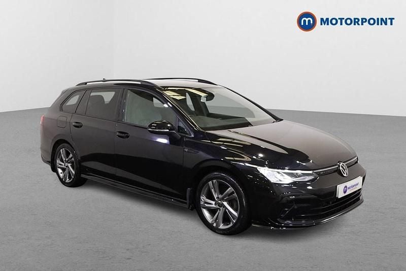 Black Used 2022 VW Golf VIII R-line Estate | £20,249 (Good price) - Image 1/4
