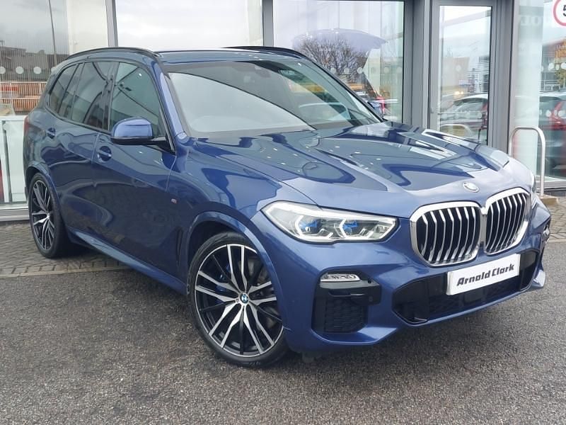 Blue Used 2021 BMW X5 M Sport SUV | £40,998 (Good price) - Image 1/4