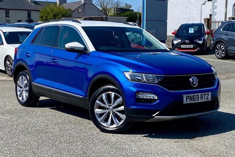 Begagnad VW T-Roc Design 115 HK (84 kW) 2019 Blå SUV