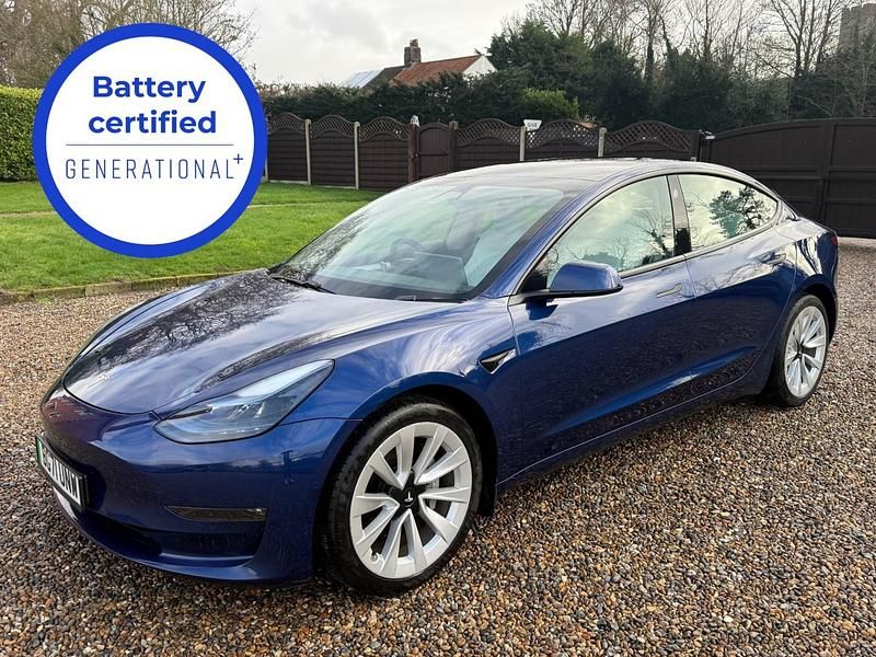 Blue Used 2021 Tesla Model 3 Long Range AWD Sedan | £14,395 (Fair price) - Image 1/3